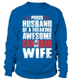 Proud Husband Of Awesome Canadian Wife T Shirt