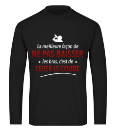 TSHIRT HUMOUR ALCOOL APÉRO LEVER COUDE