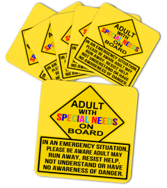 6items - ADULT - SPECIAL NEEDS MAGNETS