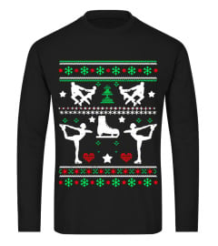 Ice Skating Ugly Christmas Sweater