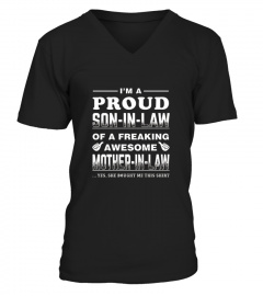  I M A Proud Son In Law Of A Awesome Mother In Law T shirt