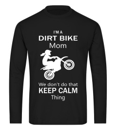 Dirt Bike Motocross Mom Keep Calm T-shirt