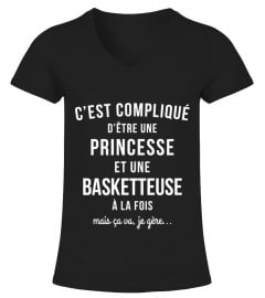 t shirt femme princesse  Basketteuse