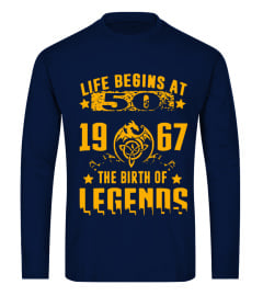 LIFE BEGINS AT 50- 1967 TSHIRT