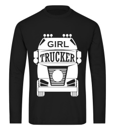 Trucker Girl T Shirt | Truck Driver Woman Dark Colors