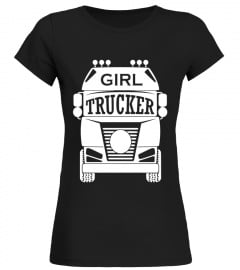 Trucker Girl T Shirt | Truck Driver Woman Dark Colors