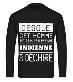 T-shirt Désolé Indienne