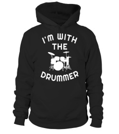 I'm With Drummer Marching Band Percussionist Concert T Shirt