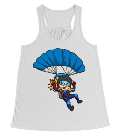 Femme en parachute