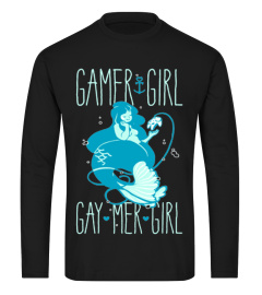 GAMER GIRL GAY MER GIRL T-SHIRT