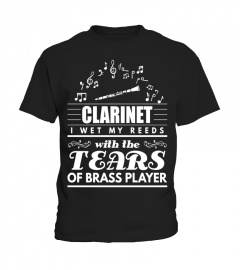 I Wet My Reeds With Tears Of Brass Player Clarinet T-Shirt