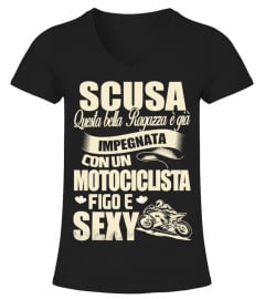 Motociclista Figo e Sexy maglietta