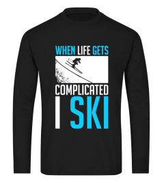 Ski skiing skier surf Board cross slopes winter surfing surfer shirt