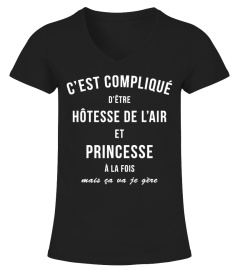 T-shirt - Princesse - Hôtesse de l'air