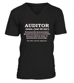  Auditor Definition Wizard Magician Funny T shirt Gift Audit