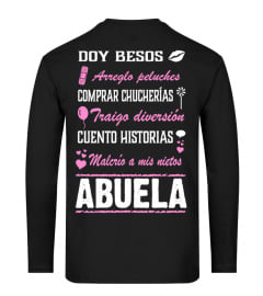 DOY BESOS ARREGLO PELUCHES COMPRAR CHUCHERÍAS TRAIGO DIVERSIÓN CUETO HISTORIAS MALERIO A MIS NIETOS ABUELA TSHIRT