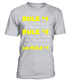 Divemaster Always Right Shirt Funny Scuba Diving Diver Gift