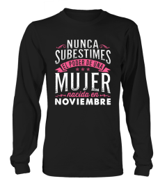 NUNCA SUBESTIMES MUJER -  NOVIEMBRE