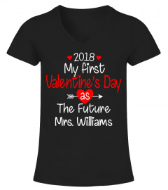 NEWLY ENGAGED GIFT FIRST VALENTINES DAY AS THE FUTURE CUSTOM SHIRT