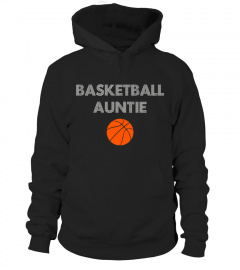 Funny Basketball Auntie    Sports Aunt Gift Tee
