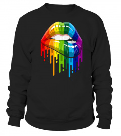 LGBT GAY HOMOSEXUAL LESBIAN RAINBOW LIPS