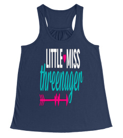 LITTLE MISS THREENAGER SHIRT 3 THREE CUT