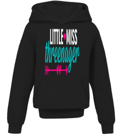 LITTLE MISS THREENAGER SHIRT 3 THREE CUT