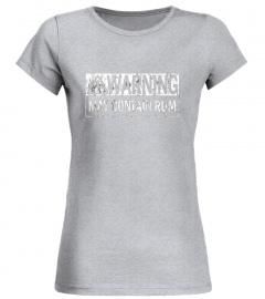 Warning May Contain Rum Quote T Shirt for Men &amp; Women