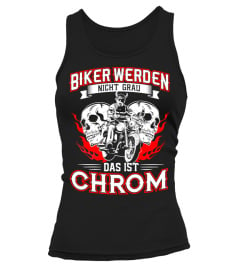 Motorrad Chopper Biker Bikerin Chrom