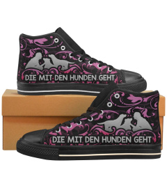 Die mit den Hunden geht PINK - Geschenk Schuhe