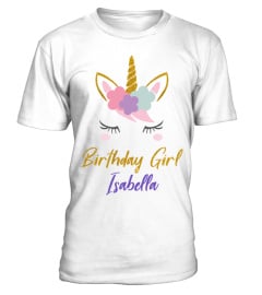 Personalized Unicorn Birthday Girl Shirt