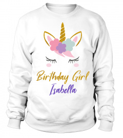 Personalized Unicorn Birthday Girl Shirt