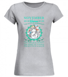 November Woman The Soul Of A Mermaid T-shirt