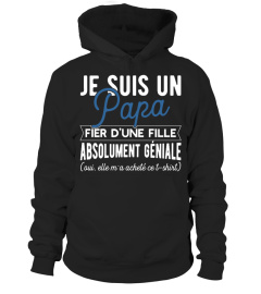 ✪ Papa fier d'une fille t-shirt père ✪