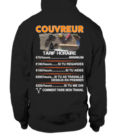 COUVREUR TARIF HORAIRE