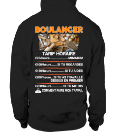 BOULANGER TARIF HORAIRE