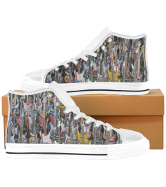 Custom Painted Converse , Guitar shoes
