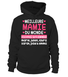 MEILLEURE MAMIE DU MONDE TSHIRT PERSONNALISÉ