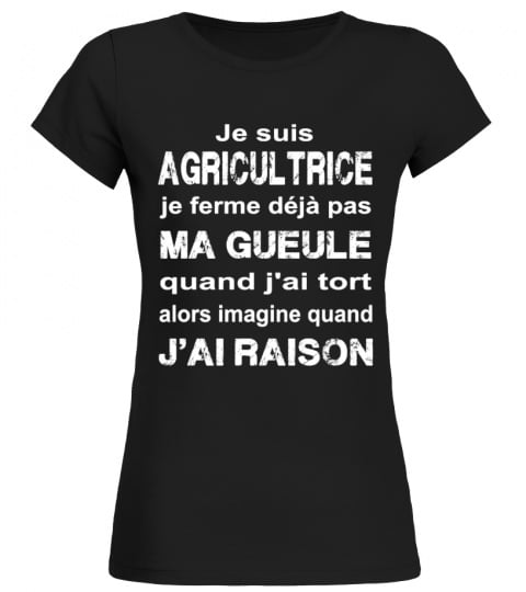 Je suis Agricultrice