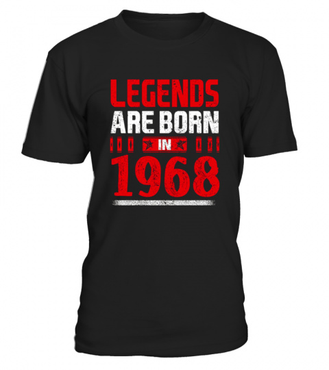 Legends Are Born In 1968 T-Shirt