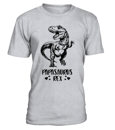 Papasaurus Rex Funny Fathers day Shirt