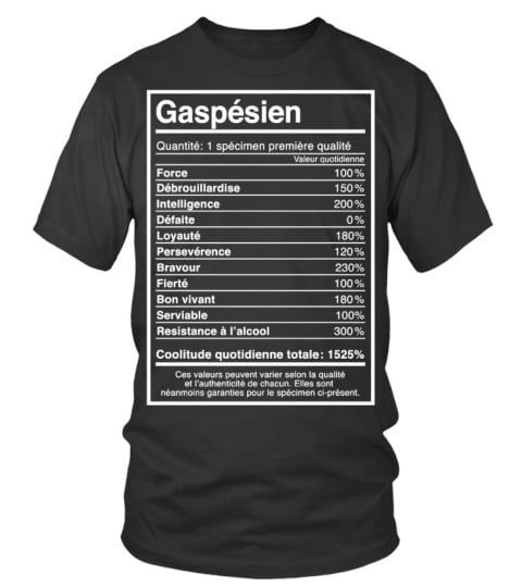 Gaspesien 110 % - EXCLU LIMITÉE