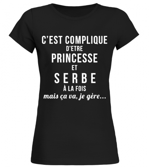 T-shirt Princesse - Serbe