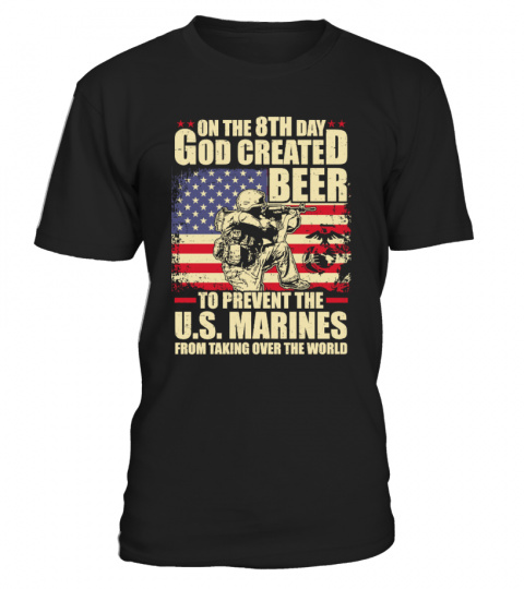 US Marines - God Created Beer
