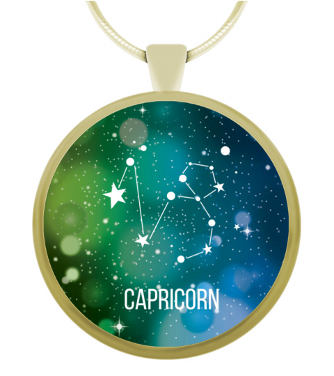 Capricorn - Round Necklace