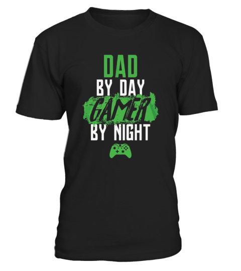 Funny Fathers Day Shirt Dad By Day Gamer
