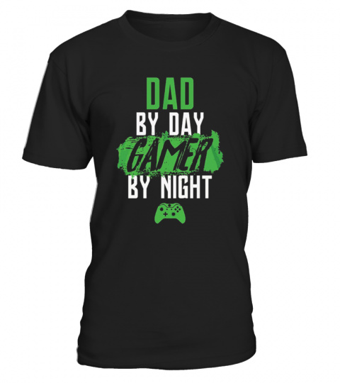 Funny Fathers Day Shirt Dad By Day Gamer