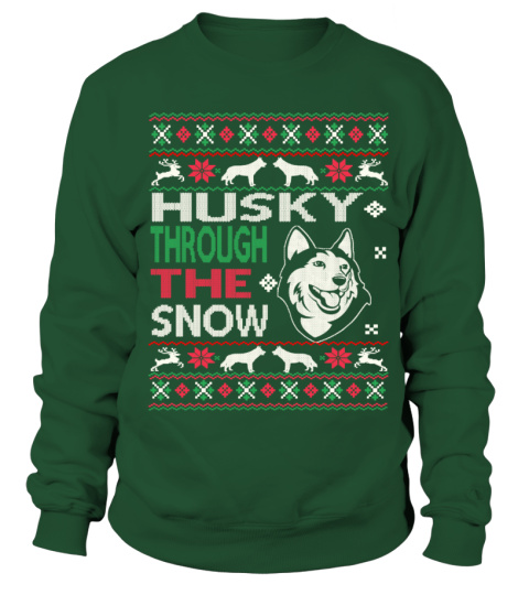 Husky Through The Snow