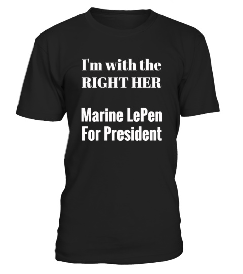 Marine LePen for President T-shirt