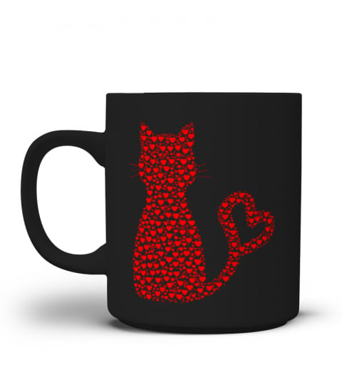 the cat,  le chat ,  katze, mug , tasse, becher